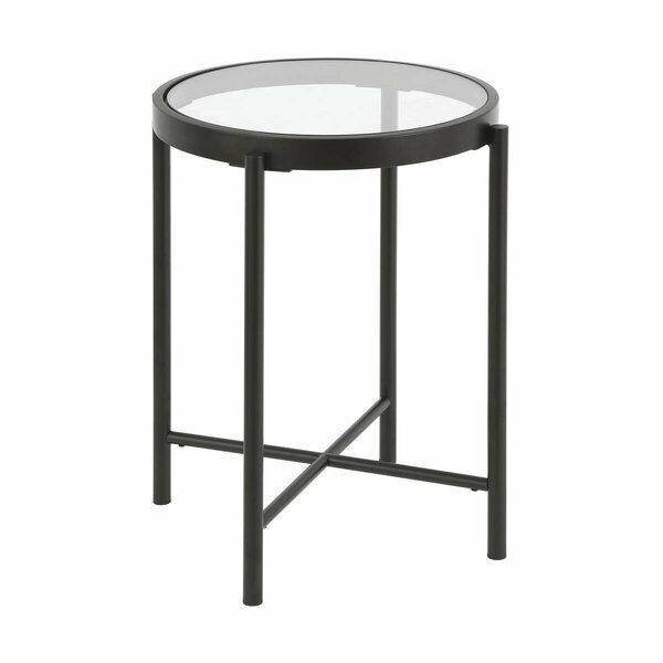 Hudson & Canal Henn  Hart  Duxbury Blackened Bronze Side Table - 22 x 18 x 18 in. ST0198